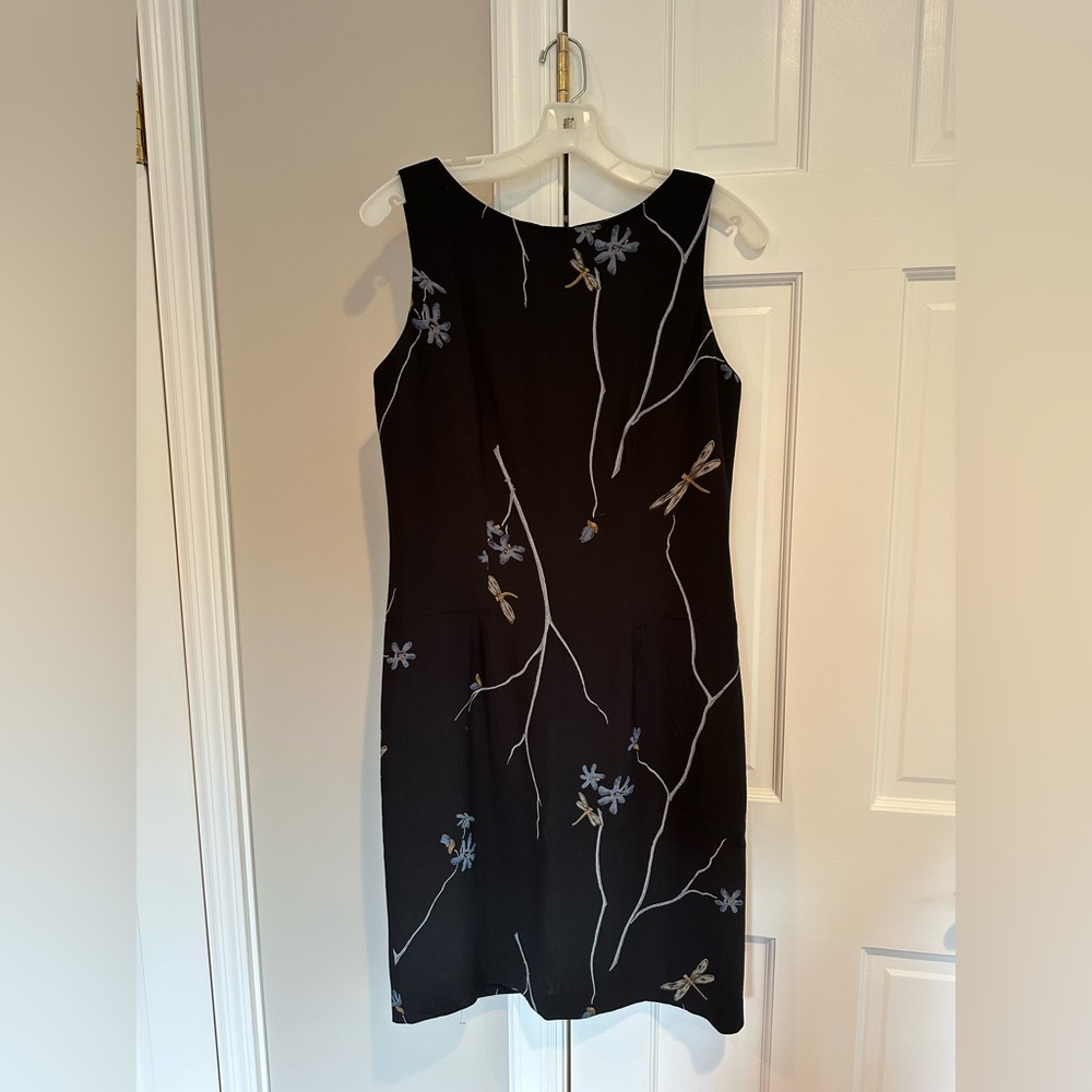 Vintage Black Floral Dress